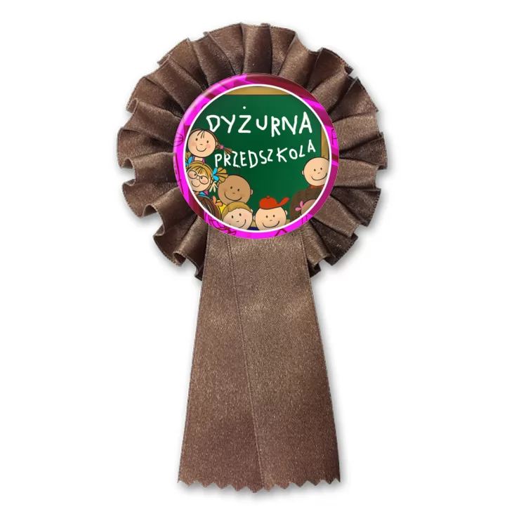 przypinka kotylion Dyżurna przedszkola