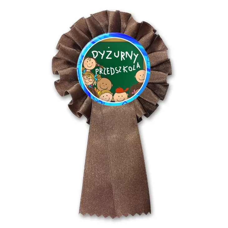 przypinka kotylion Dyżurny przedszkola