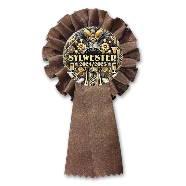 przypinka kotylion Sylwester w stylu lat 20