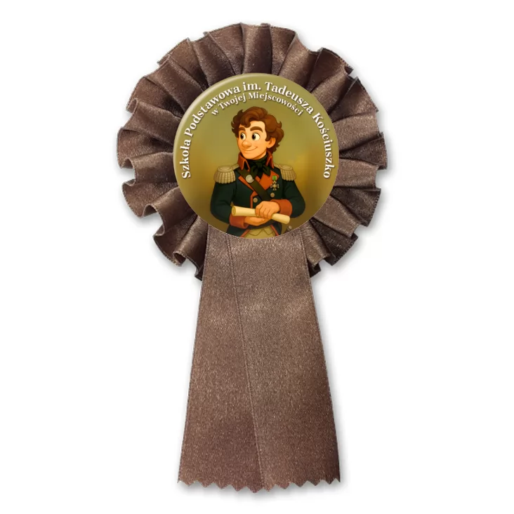 przypinka kotylion Szkoła im. Tadeusza Kościuszko