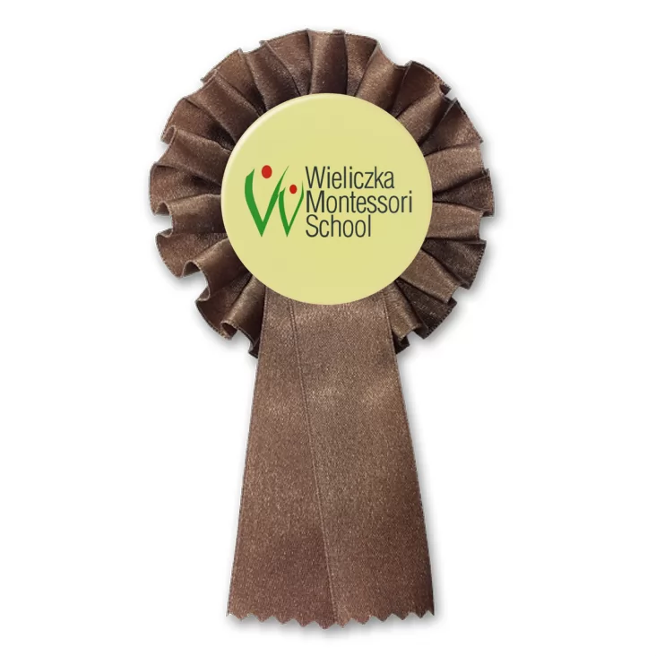 przypinka kotylion Wieliczka Montessori School