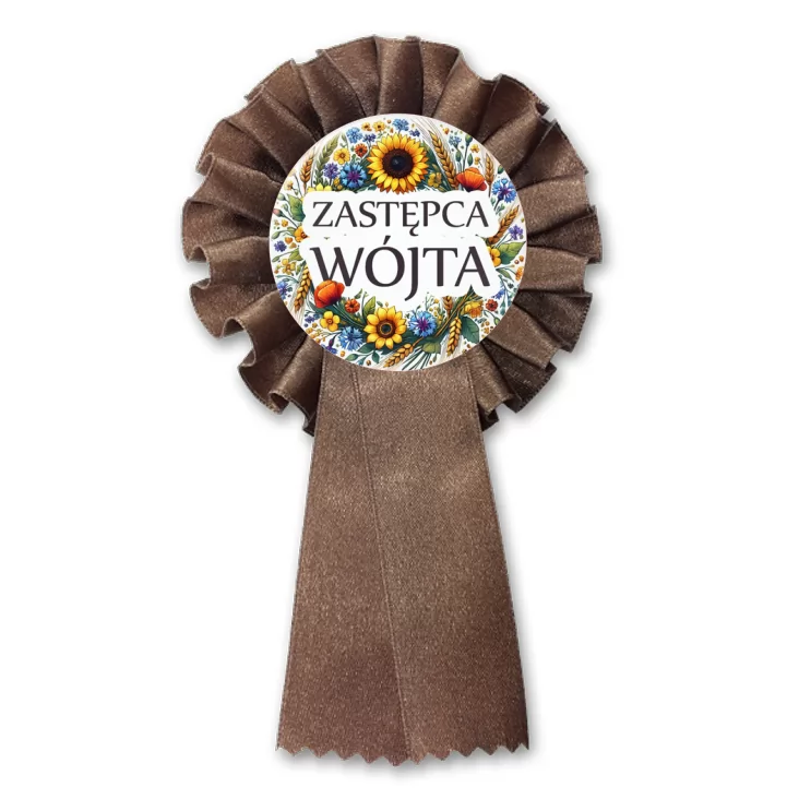 przypinka kotylion Zastępca wójta polskie kwiaty polne