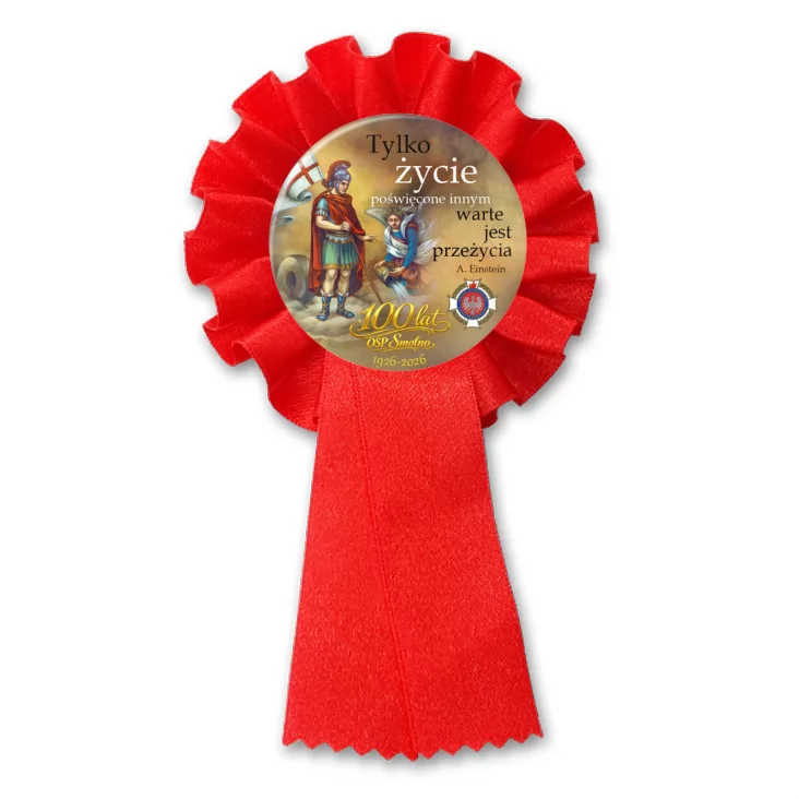 przypinka kotylion 100 lat OSP Smolno