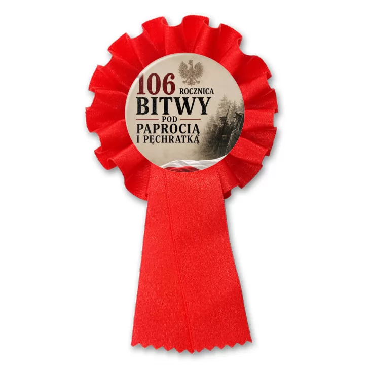 przypinka kotylion 106. rocznica Bitwy pod Paprocią