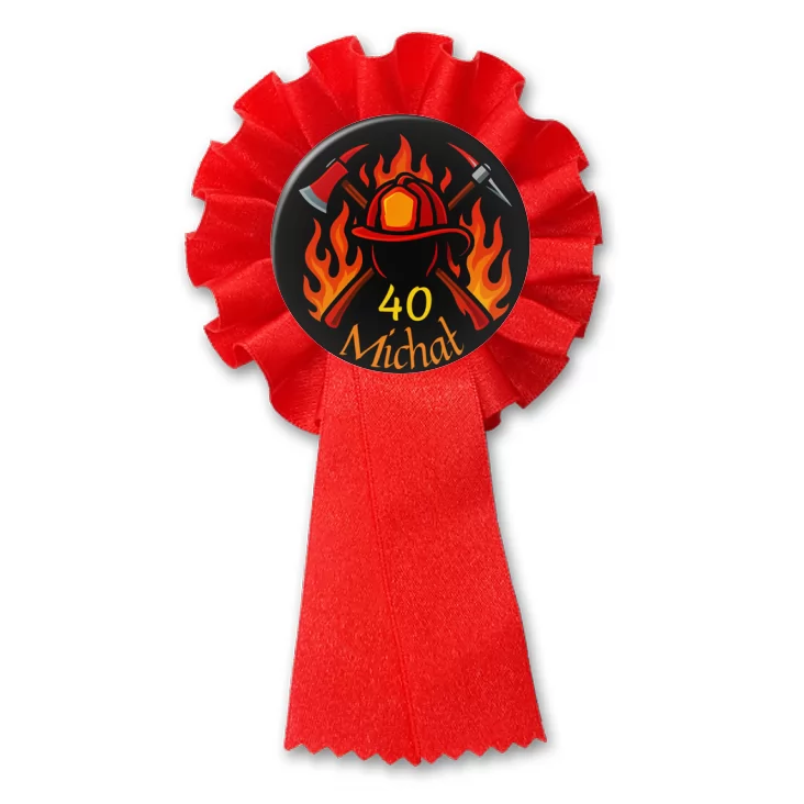 przypinka kotylion 40 urodziny strażaka