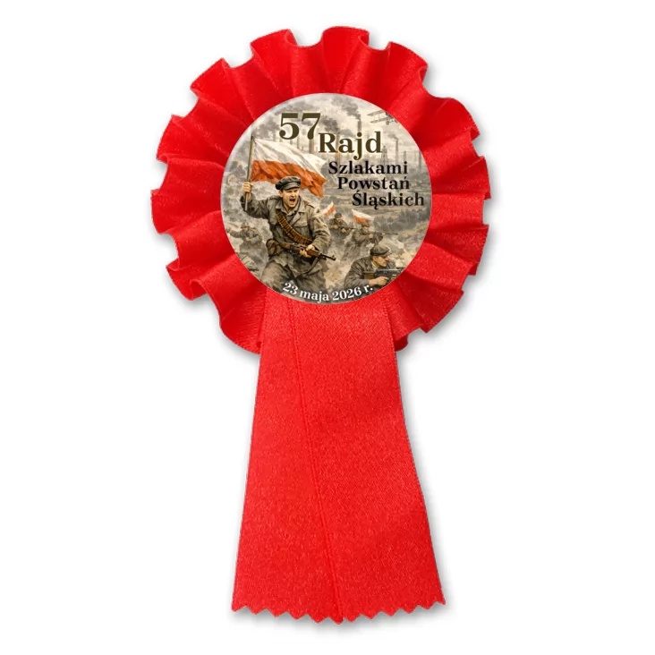 przypinka kotylion 57 Rajd Szlakami Powstań Sląskich