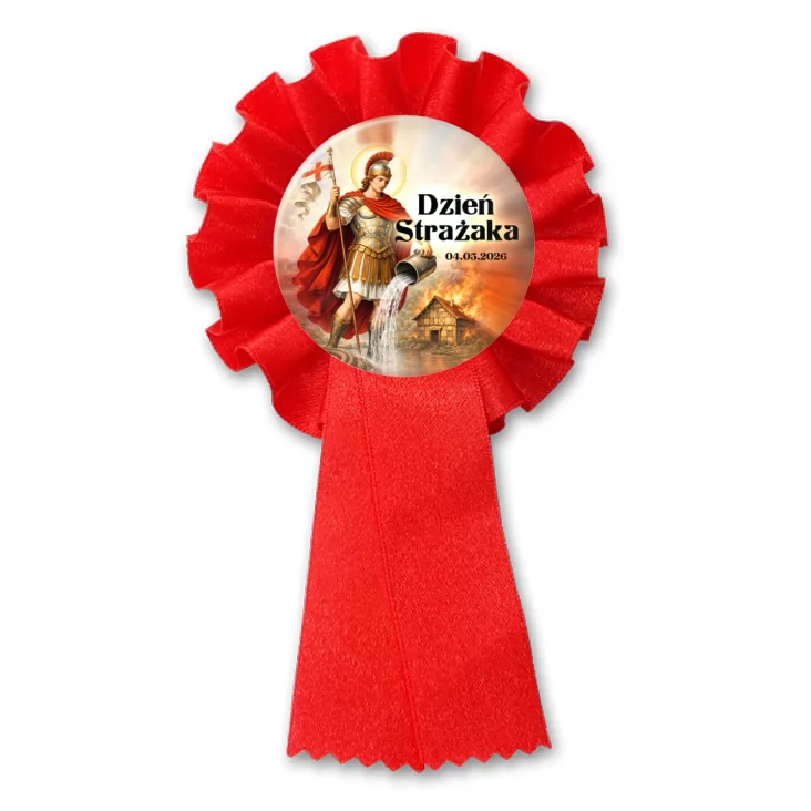 przypinka kotylion Dzień Strażaka Patron strażaków św. Florian