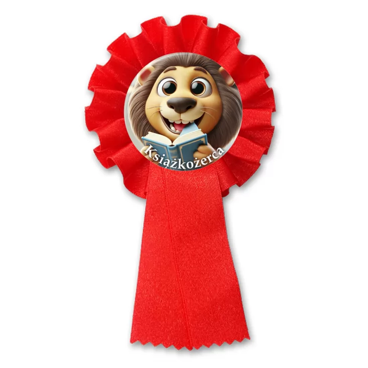 przypinka kotylion Książkożerca