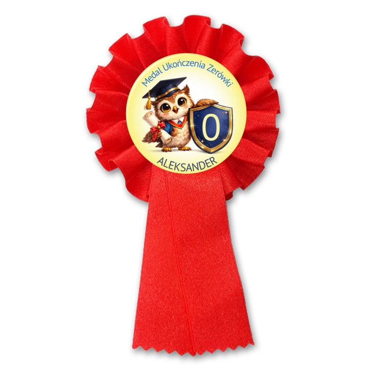 przypinka kotylion Medal ukończenia zerówki
