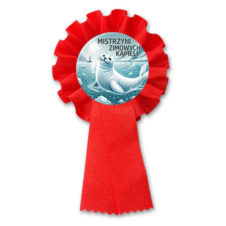 przypinka kotylion Mistrzyni zimowych kąpieli