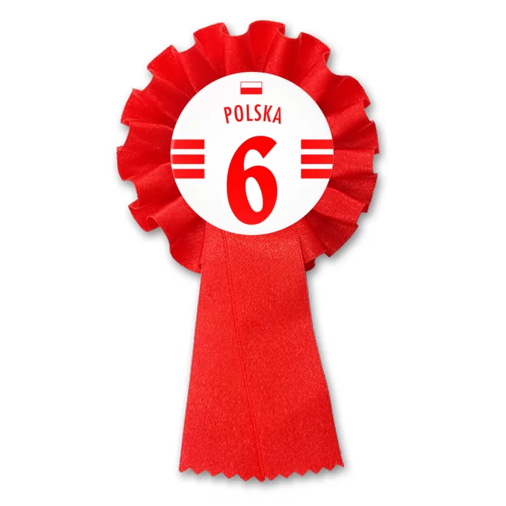 przypinka kotylion Numer sześć