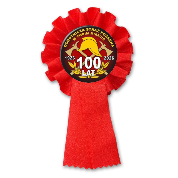 przypinka kotylion Ochotnicza Straż Pożarna Jubileusz