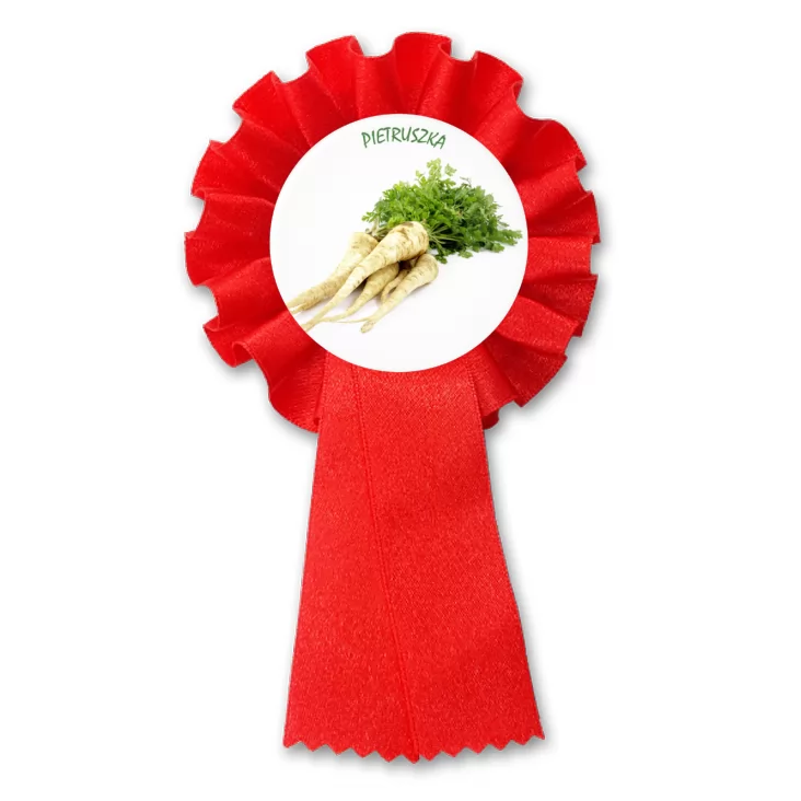 przypinka kotylion Pietruszka korzeń z natką