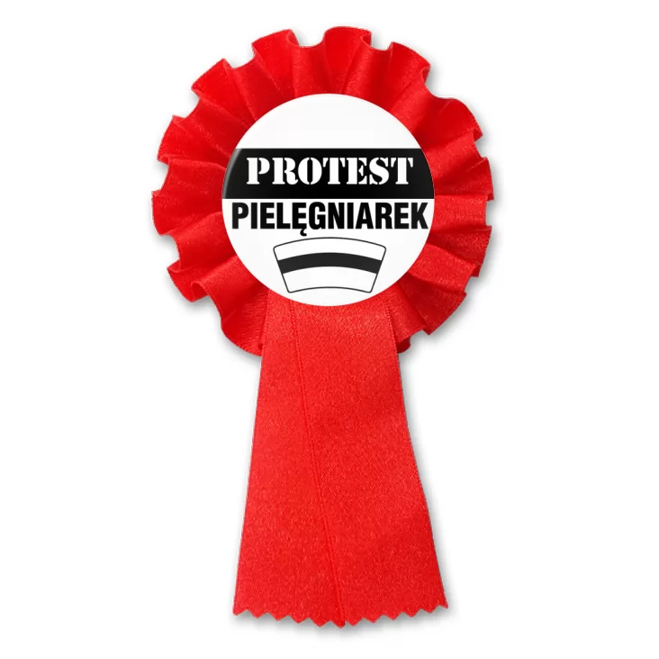 przypinka kotylion Protest pielęgniarek