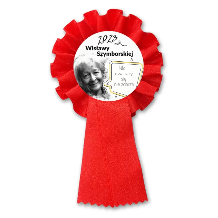 przypinka kotylion 2023 Rok Wisławy Szymborskiej