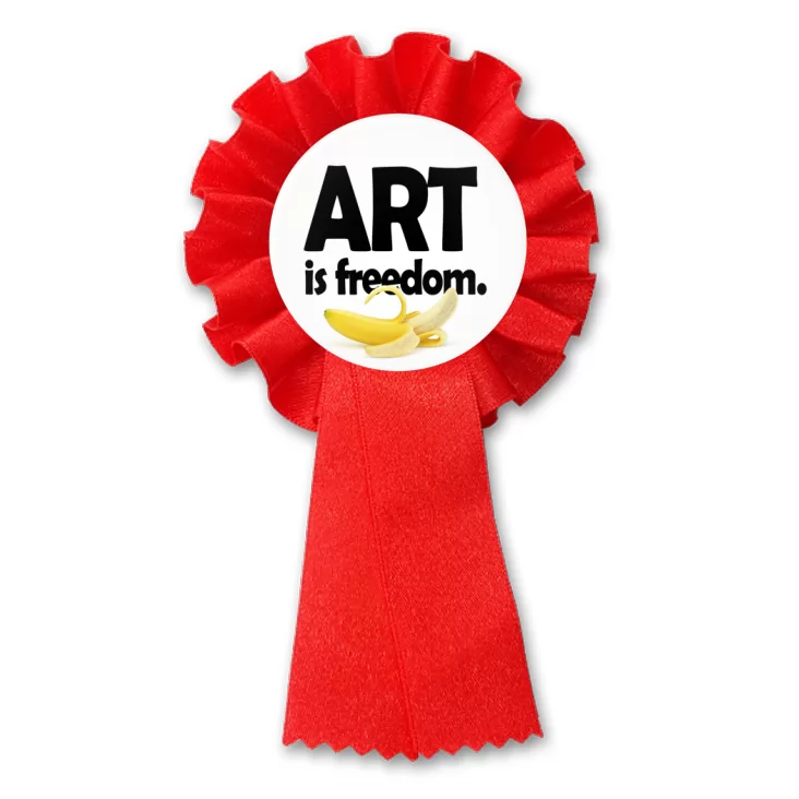 przypinka kotylion Art is freedom