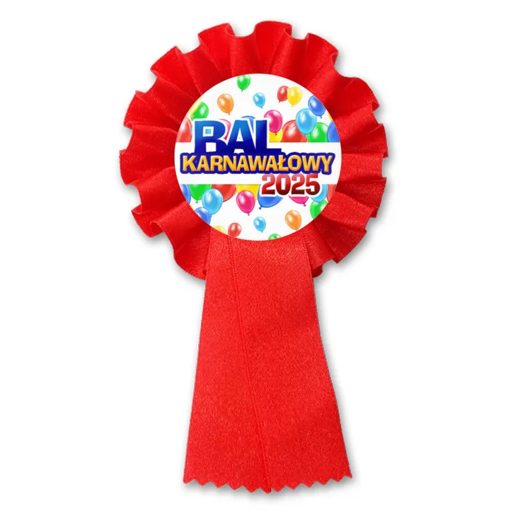 przypinka kotylion Bal Karnawałowy w balonach