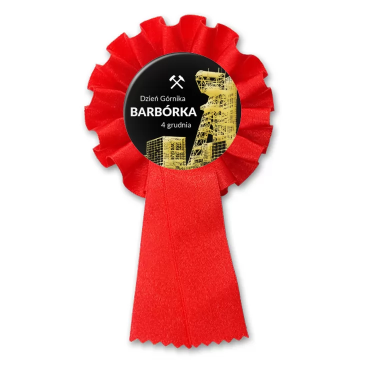 przypinka kotylion Barbórka Dzień Górnika