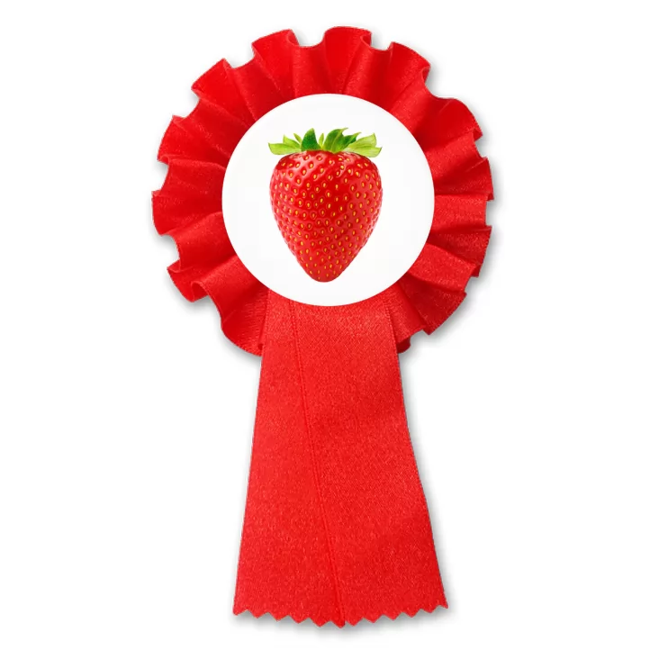 przypinka kotylion Czerwona truskawka