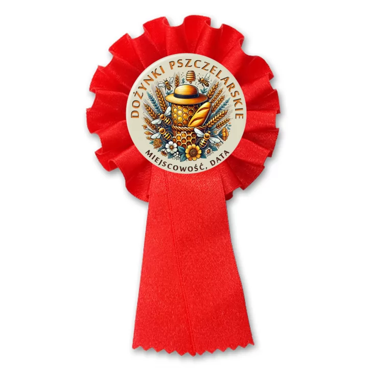 przypinka kotylion Dożynki pszczelarskie
