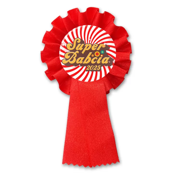 przypinka kotylion Dzień Babci - Super Babcia