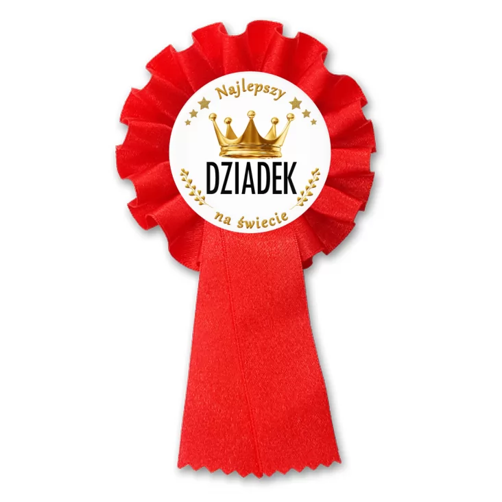 przypinka kotylion Dzień Dziadka - Król Dziadek
