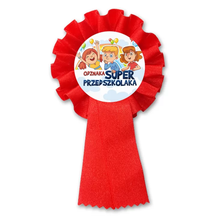 przypinka kotylion Dzień Przedszkolaka Super Przedszkolak