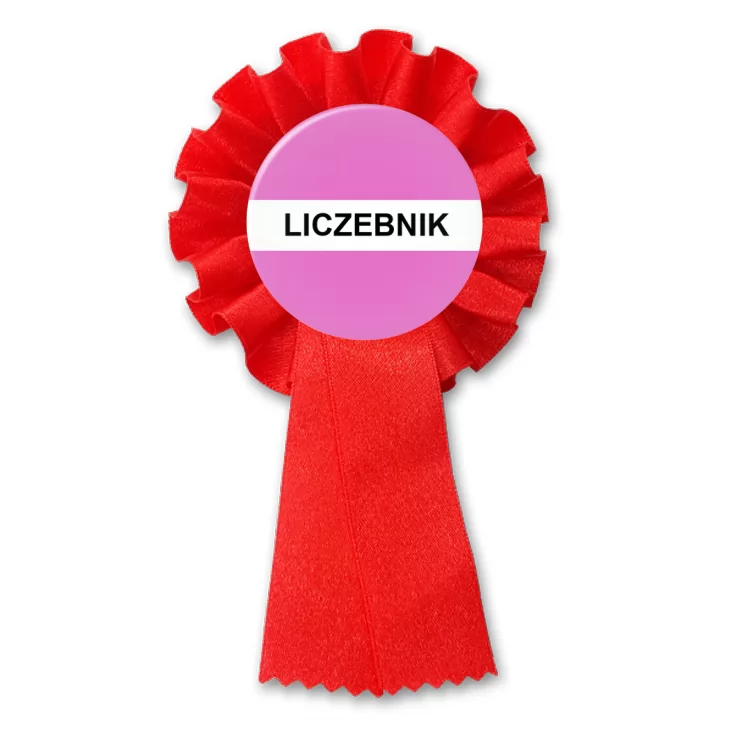 przypinka kotylion Gramatyka liczebnik