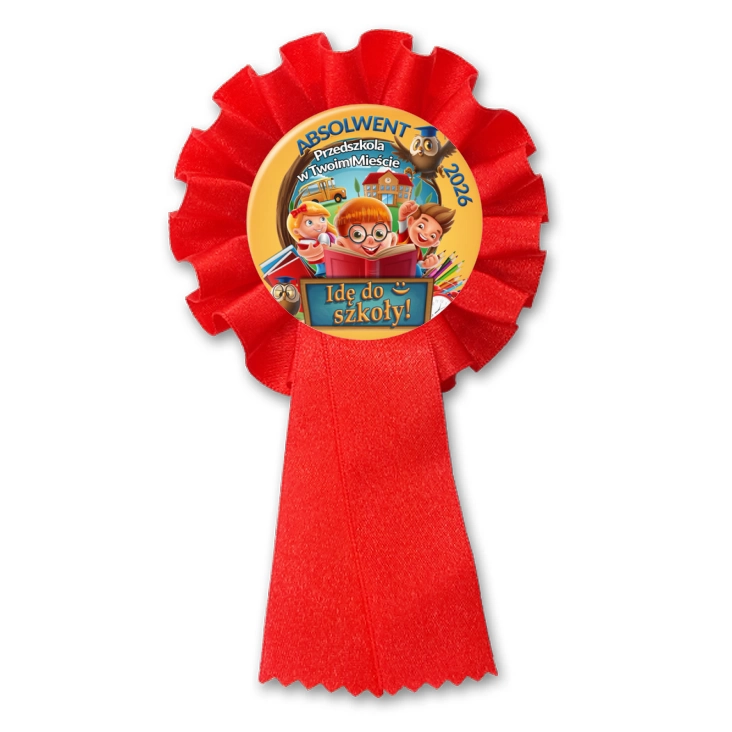 przypinka kotylion Idę do szkoły