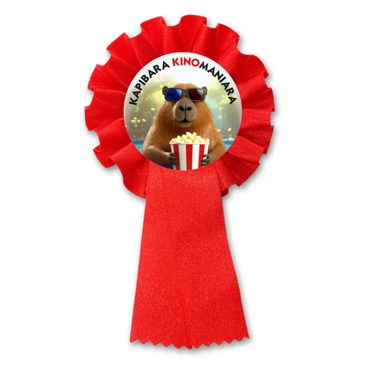 przypinka kotylion Kapibara kinomaniara