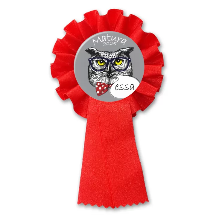 przypinka kotylion Matura sowa essa