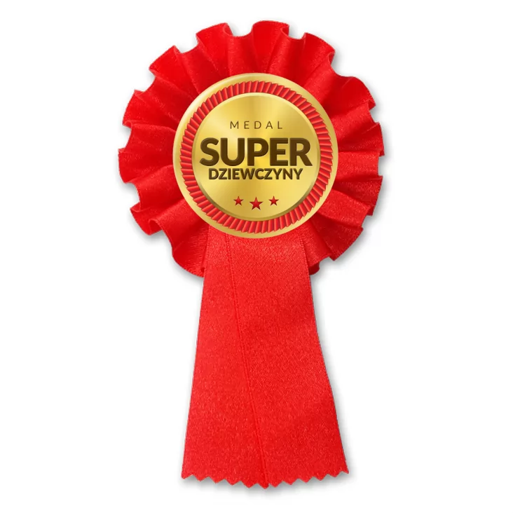 przypinka kotylion Medal Super Dziewczyny