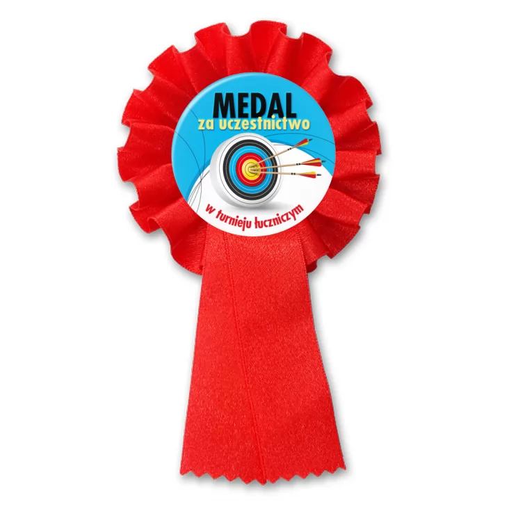 przypinka kotylion Medal za uczestnictwo u turnieju łuczniczym