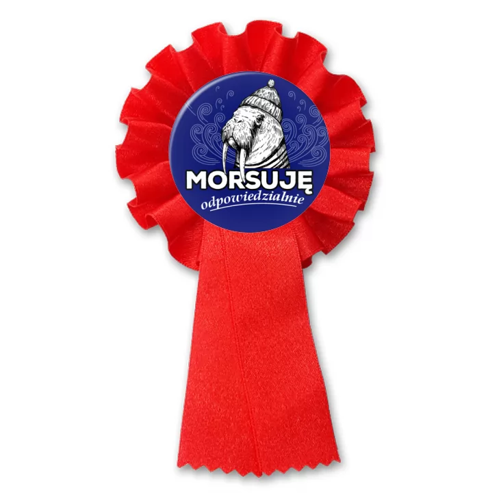 przypinka kotylion Morsuję odpowiedzialnie