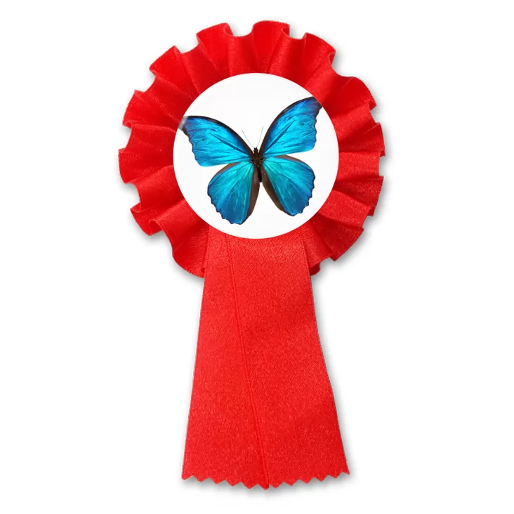 przypinka kotylion Motyl modraszek