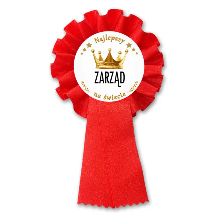 przypinka kotylion Najlepszy Zarząd na świecie
