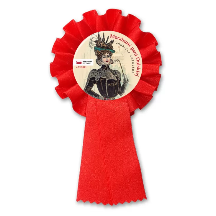 przypinka kotylion Narodowe Czytanie