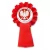 kotylion czerwony