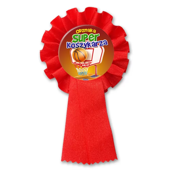 przypinka kotylion Odznaka Super Koszykarza