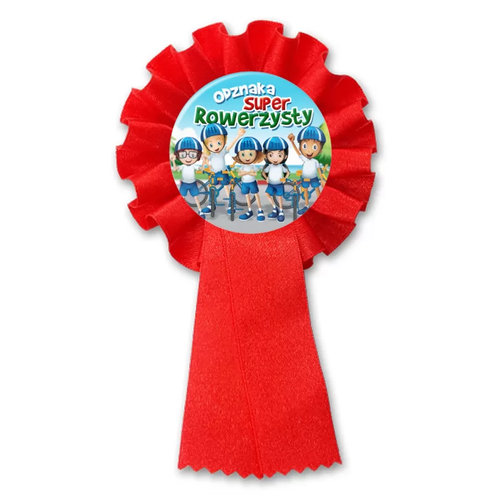 przypinka kotylion Odznaka Super Rowerzysty