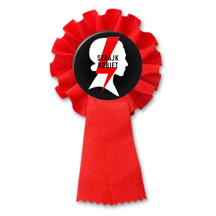 przypinka kotylion Ogólnopolski Strajk Kobiet