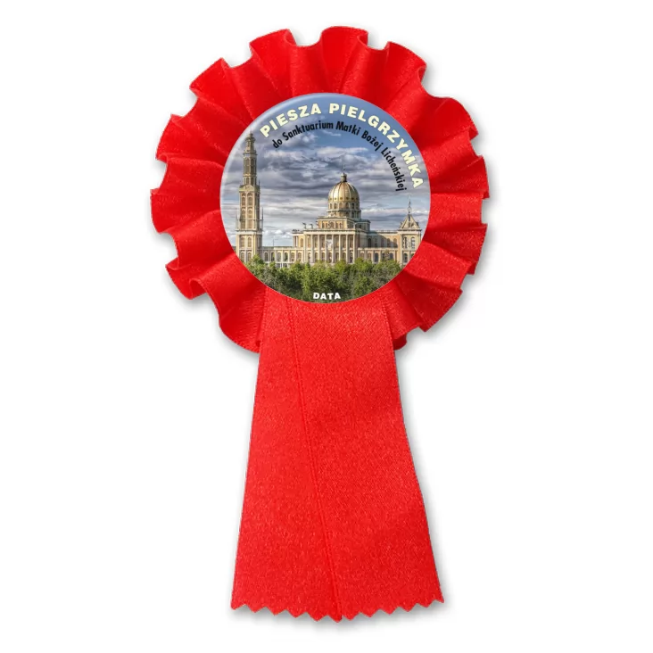 przypinka kotylion Piesza Pielgrzymka do Sanktuarium Matki Bożej Licheńskiej