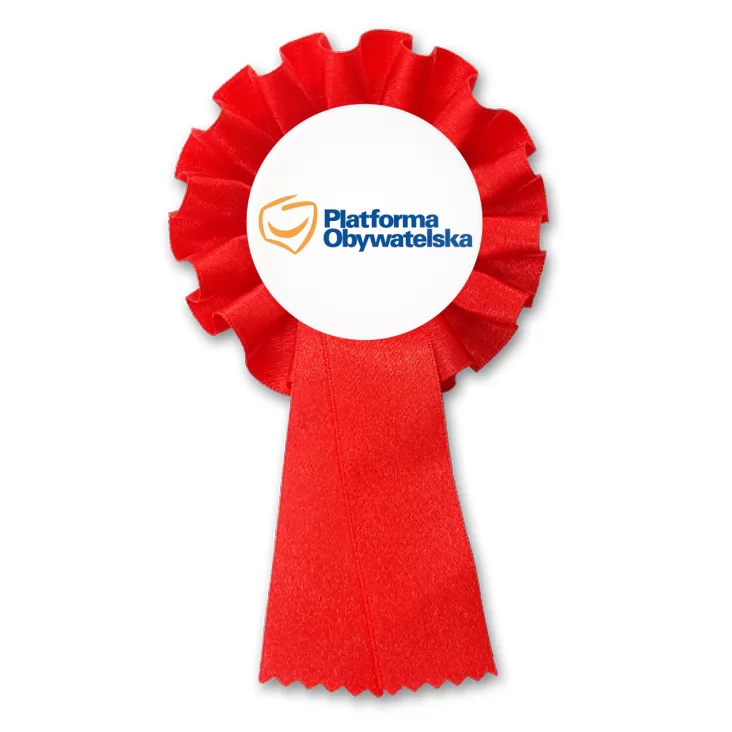 przypinka kotylion Platforma Obywatelska PO