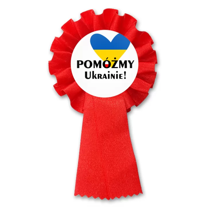 przypinka kotylion Pomoc dla Ukrainy