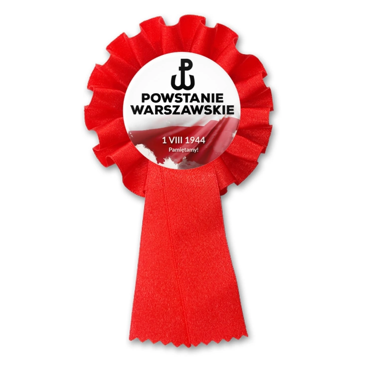 przypinka kotylion Powstanie Warszawskie flaga Polski