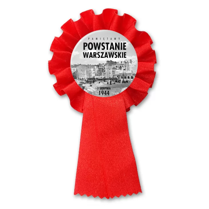 przypinka kotylion Powstanie Warszawskie stare zdjęcie