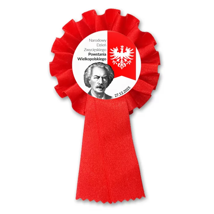 przypinka kotylion Powstanie Wielkopolskie Paderewski