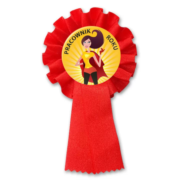 przypinka kotylion Pracownik roku superwoman