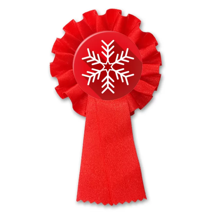 przypinka kotylion Śnieżynka