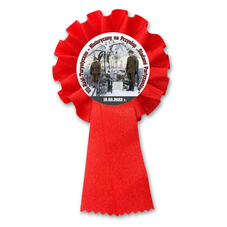 przypinka kotylion VII Rajd Turystyczno – Historyczny na Przysłop